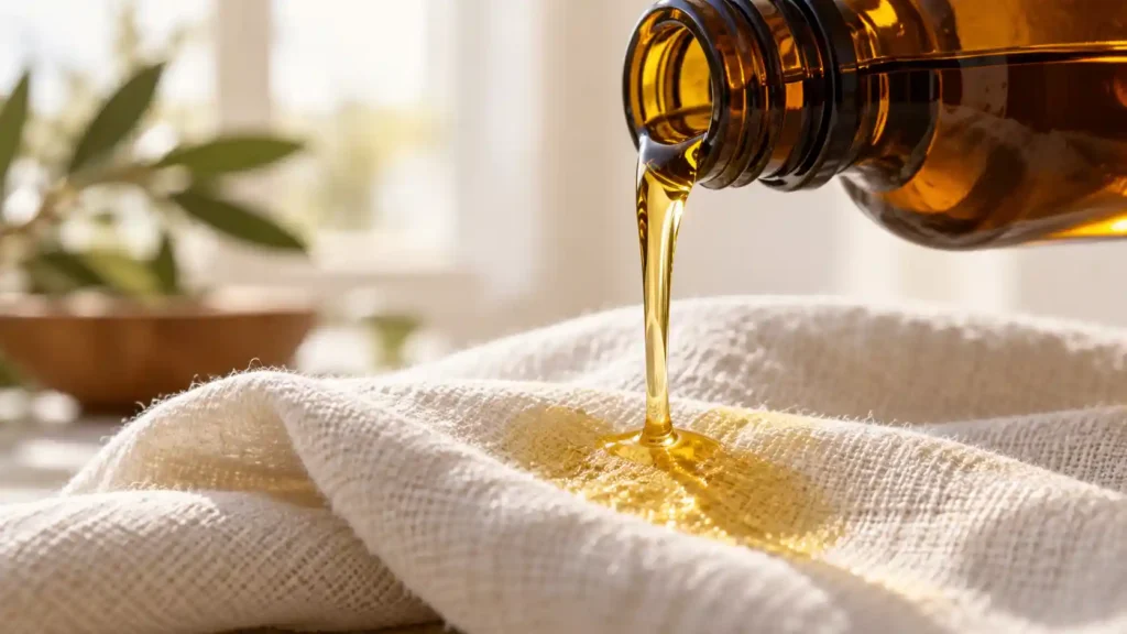 Always choose 100% pure, hexane-free oil in a dark glass bottle when learning how to use castor oil packs for bloating to avoid toxic microplastics.