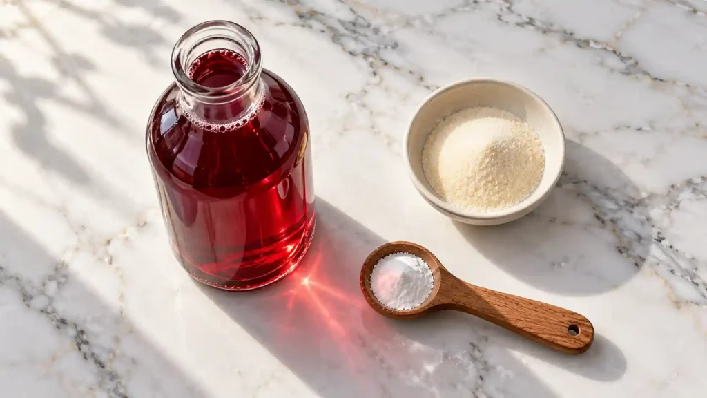 The high-quality organic ingredients required to create the perfect magnesium sleep gummies recipe for natural insomnia relief at home.